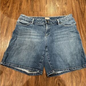 J. Jill Light Blue Denim Jean Shorts size 10